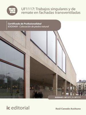 cover image of Trabajos singulares y de remate en fachadas transventiladas. IEXD0409